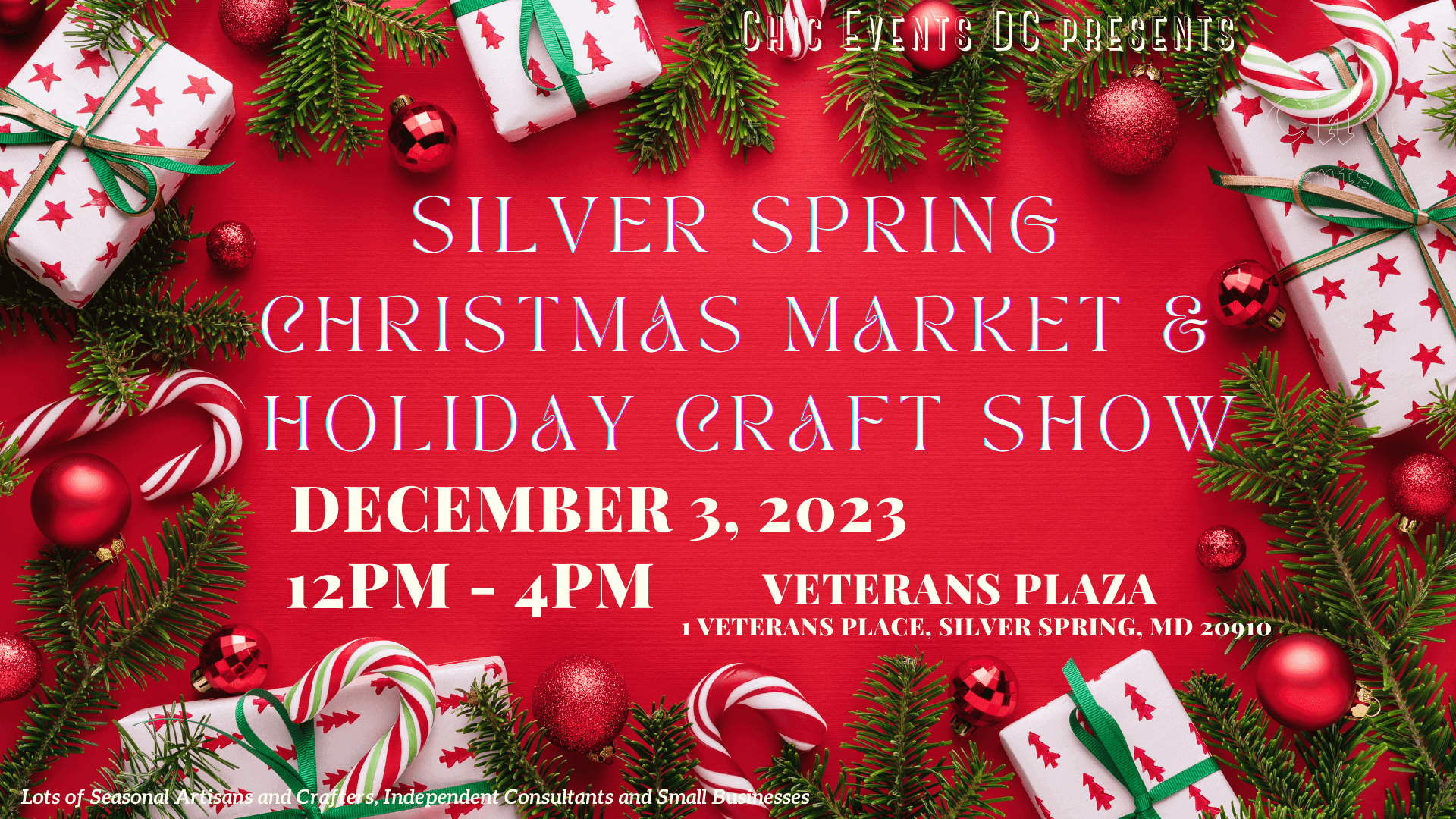 Silver Spring Christmas Market and Holiday Craft Fair @ Veterans Plaza