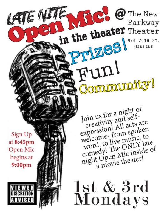 Late Nite Open Mic in a Movie Theater