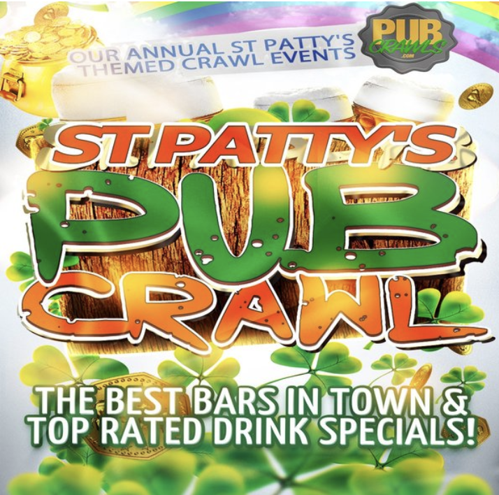 Saint Patty's Luck of the Irish Pub Crawl Albany
