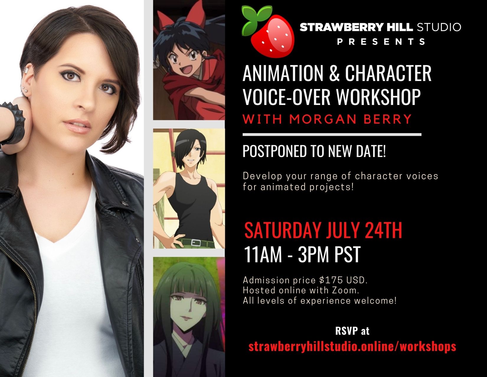 NEW DATE - Animation & Character Voice-Over Workshop w/ Morgan Berry