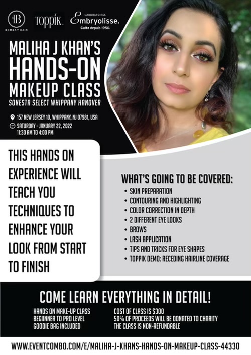 Maliha J Khan’s Hands-On Makeup Class 