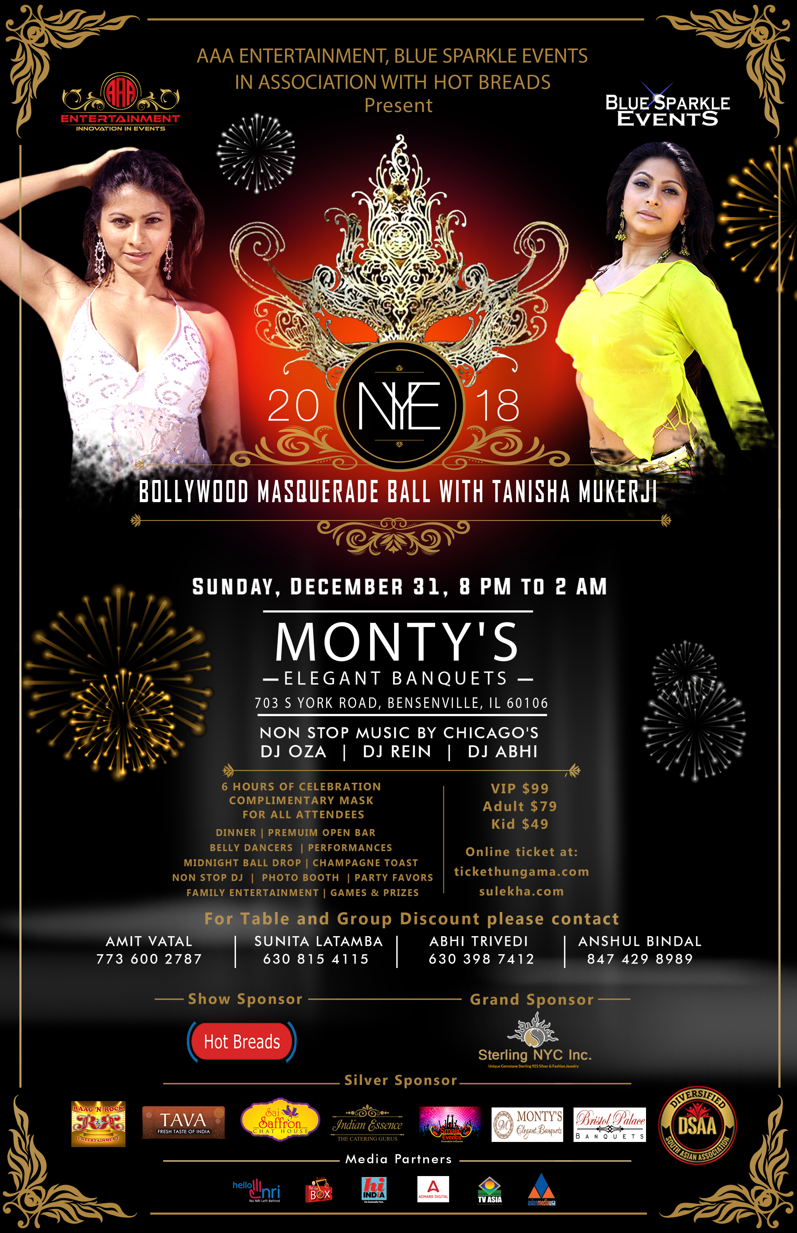 BOLLYWOOD MASQUERADE BALL WITH TANISHA MUKERJI