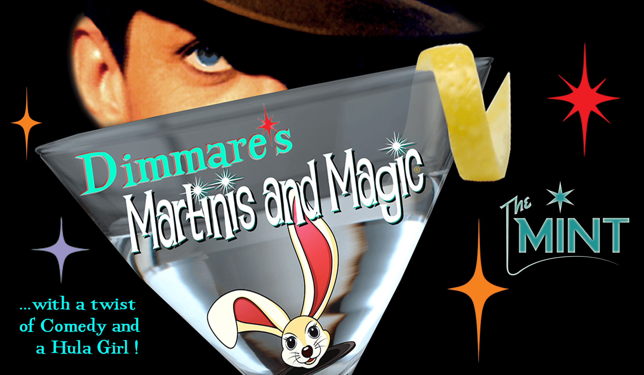 Dimmare's Martinis and Magic...with a twist of comedy and a Hula Girl!