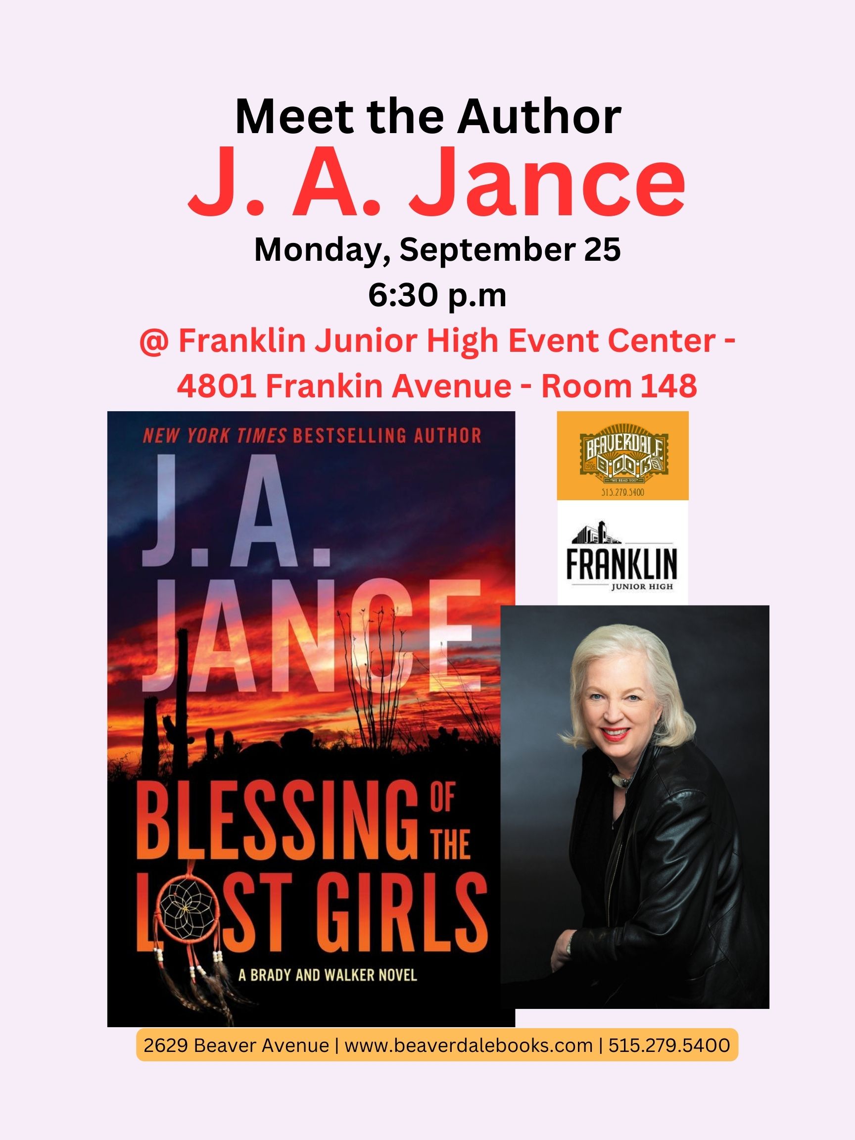 Meet Author J. A. Jance Meet Author J. A. Jance