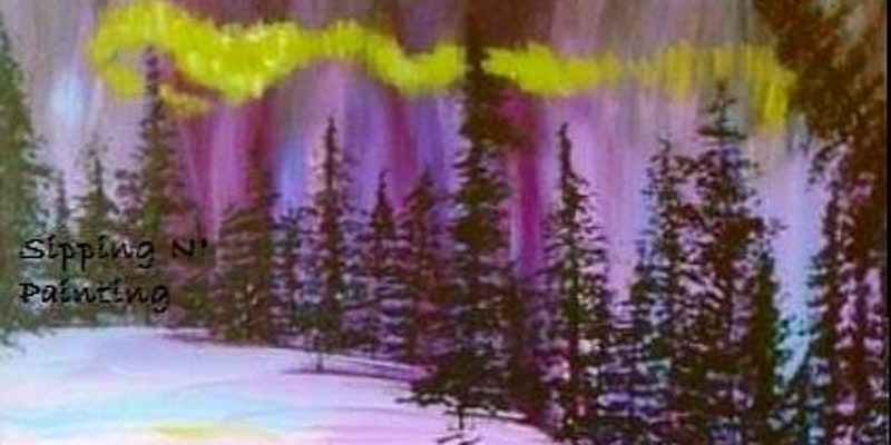 Paint Wine Denver Northern Lights Tree Mon Nov 20th 6:30pm $30