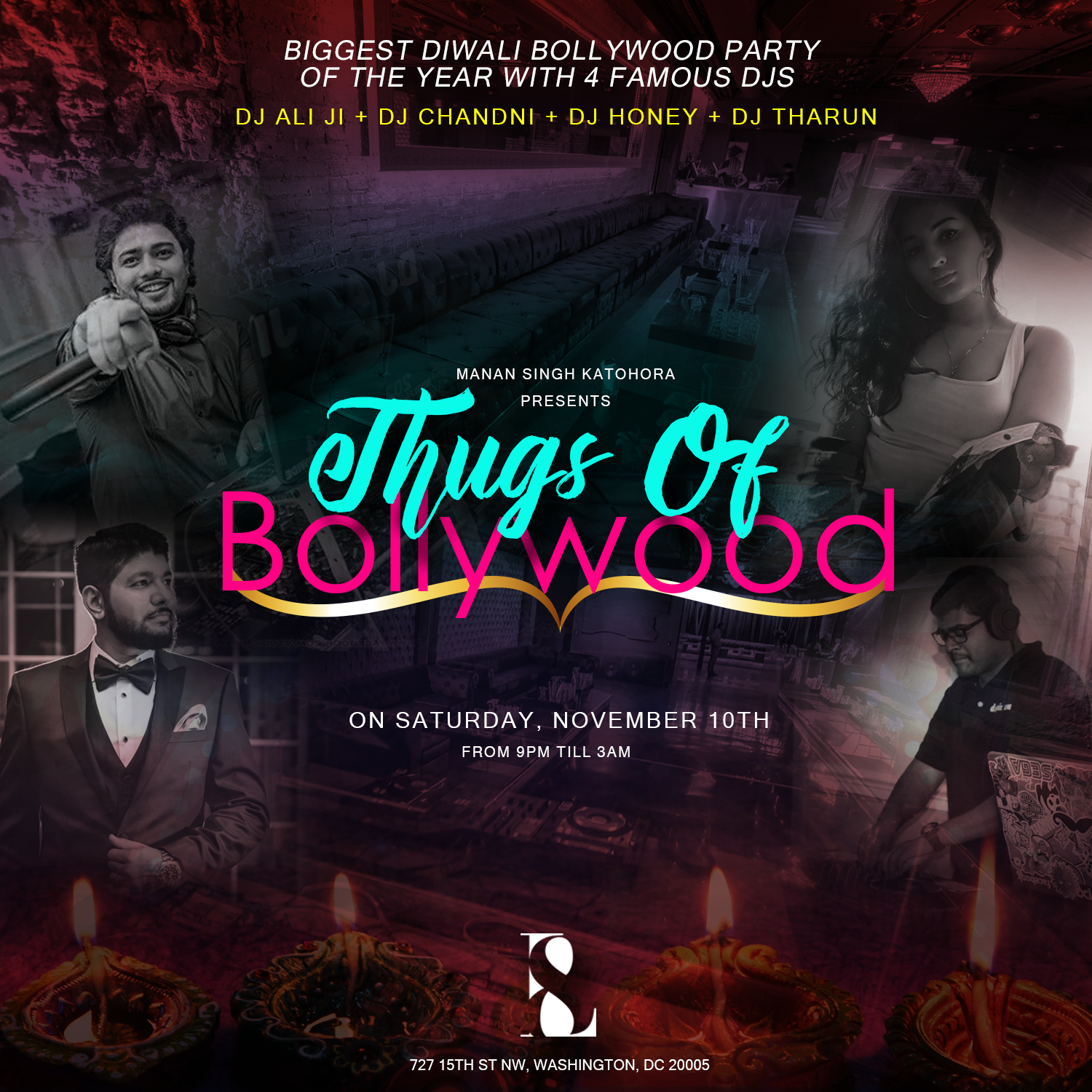 THUGS OF BOLLYWOOD - Biggest DIWALI Party of the Year with 4 Celebrity DJs