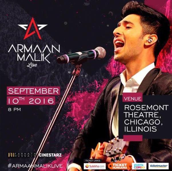 Armaan Malik Live In Concert Rosemont Theatre