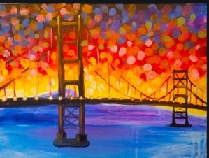 Paint and Sip-Golden Gate Bridge Virtual Painting Event!
