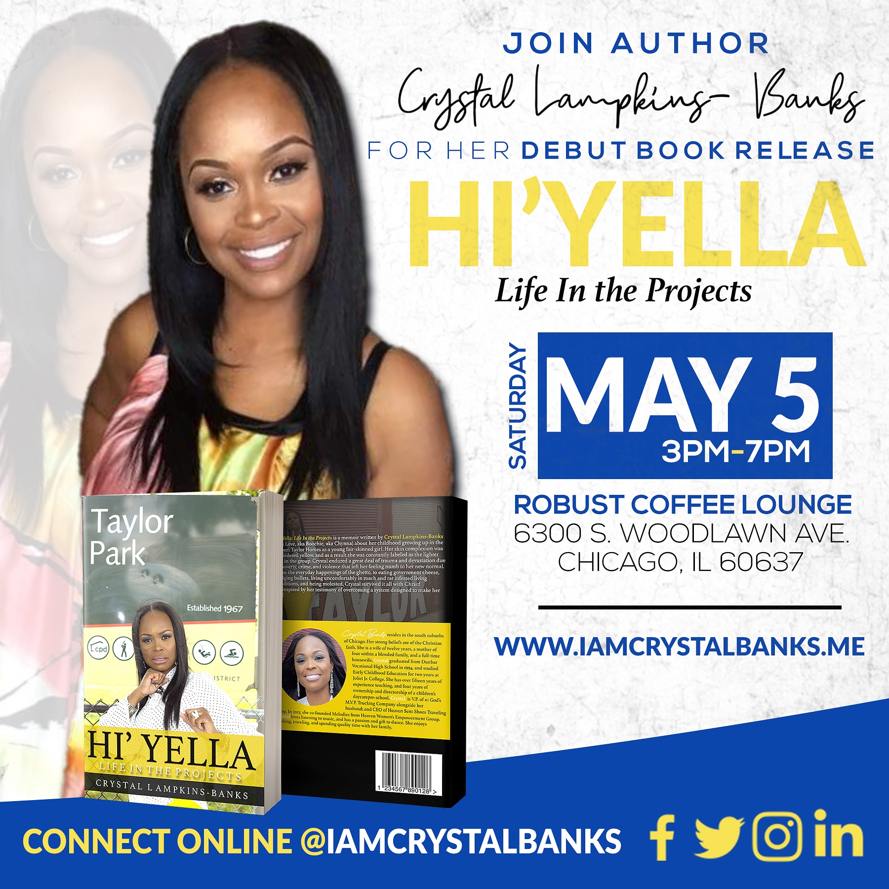 Hi' Yella - Life In The Projects Book Debut (2 Locations) Hi' Yella - Life In The Projects Book Debut (2 Locations)