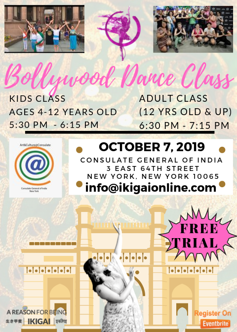 Indian Fusion Dance and Bollywood Class in Manhattan