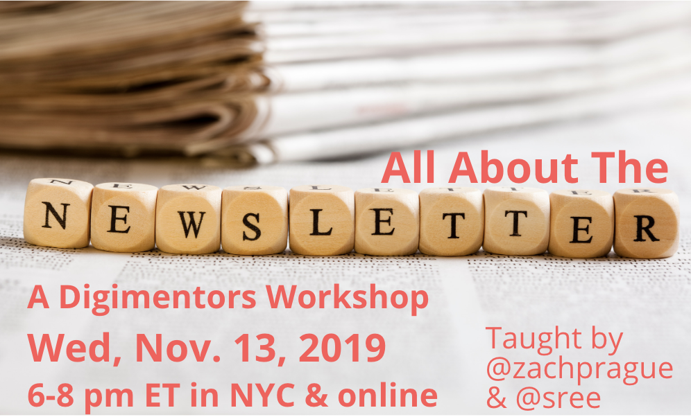 [RECORDING] Digimentors Presents: Workshop on newsletters + bonus smartphone tips