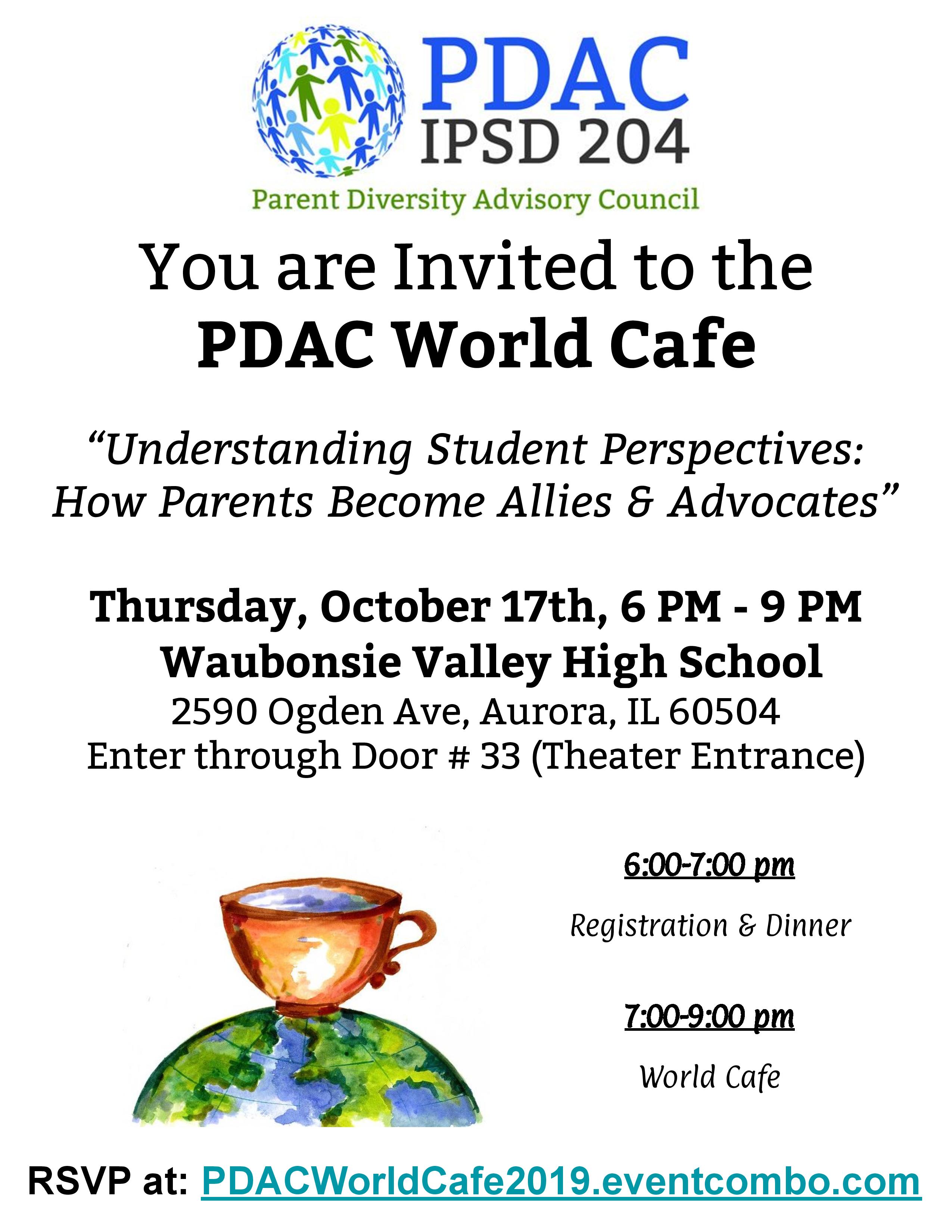 Parent Diversity Advisory Council World Cafe 2019