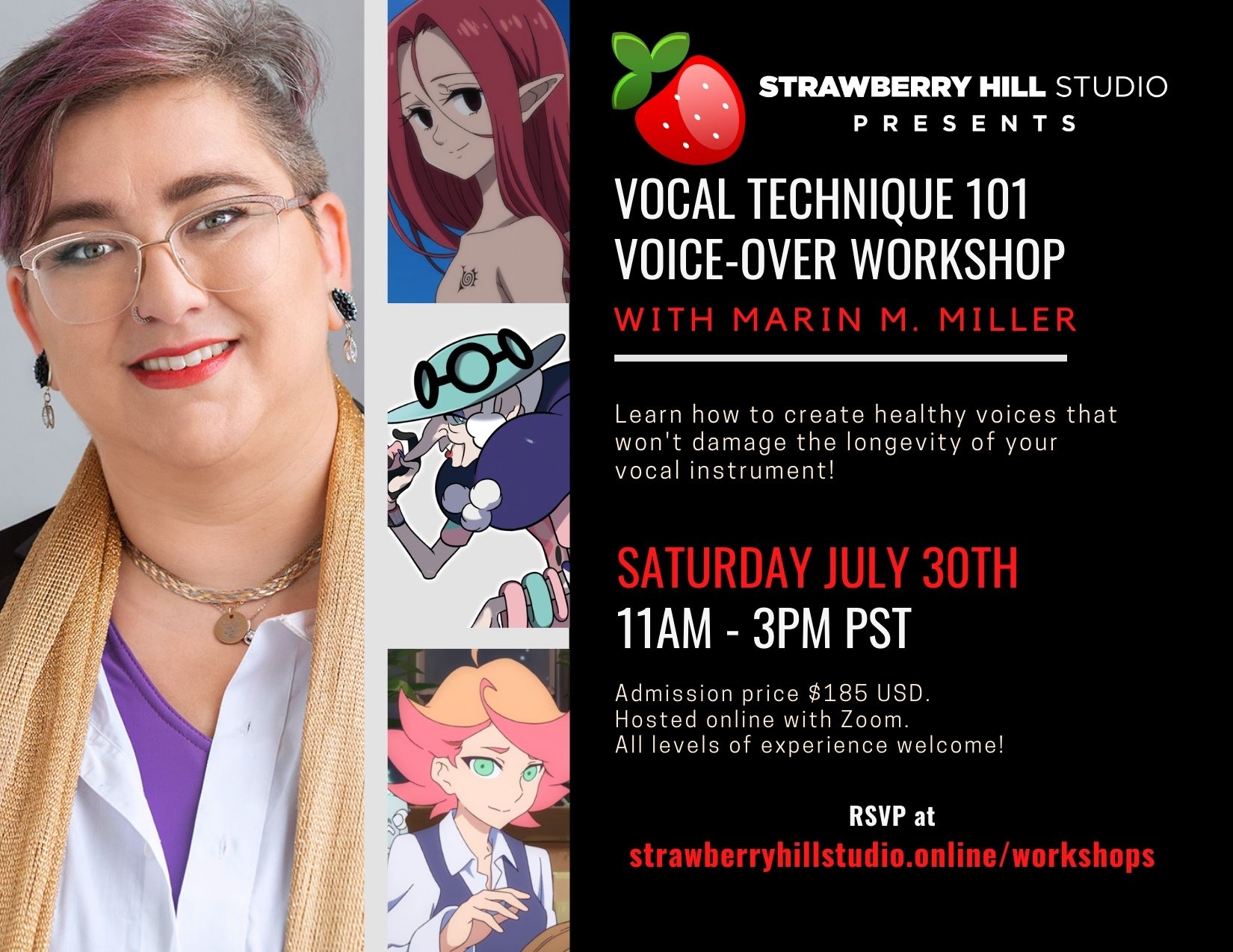 Vocal Technique 101 Voice-Over Workshop w/ Marin M. Miller