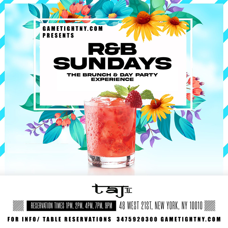 R&B Sundays Bottomless Brunch Experience at Taj Lounge