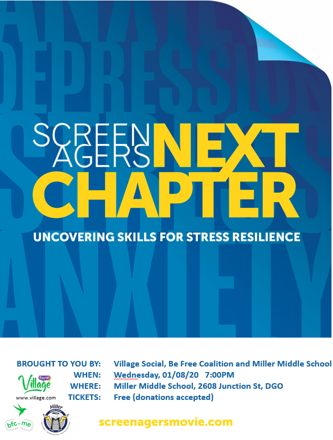 Screenagers Next Chapter Presented By Village Social and Miller Middle School