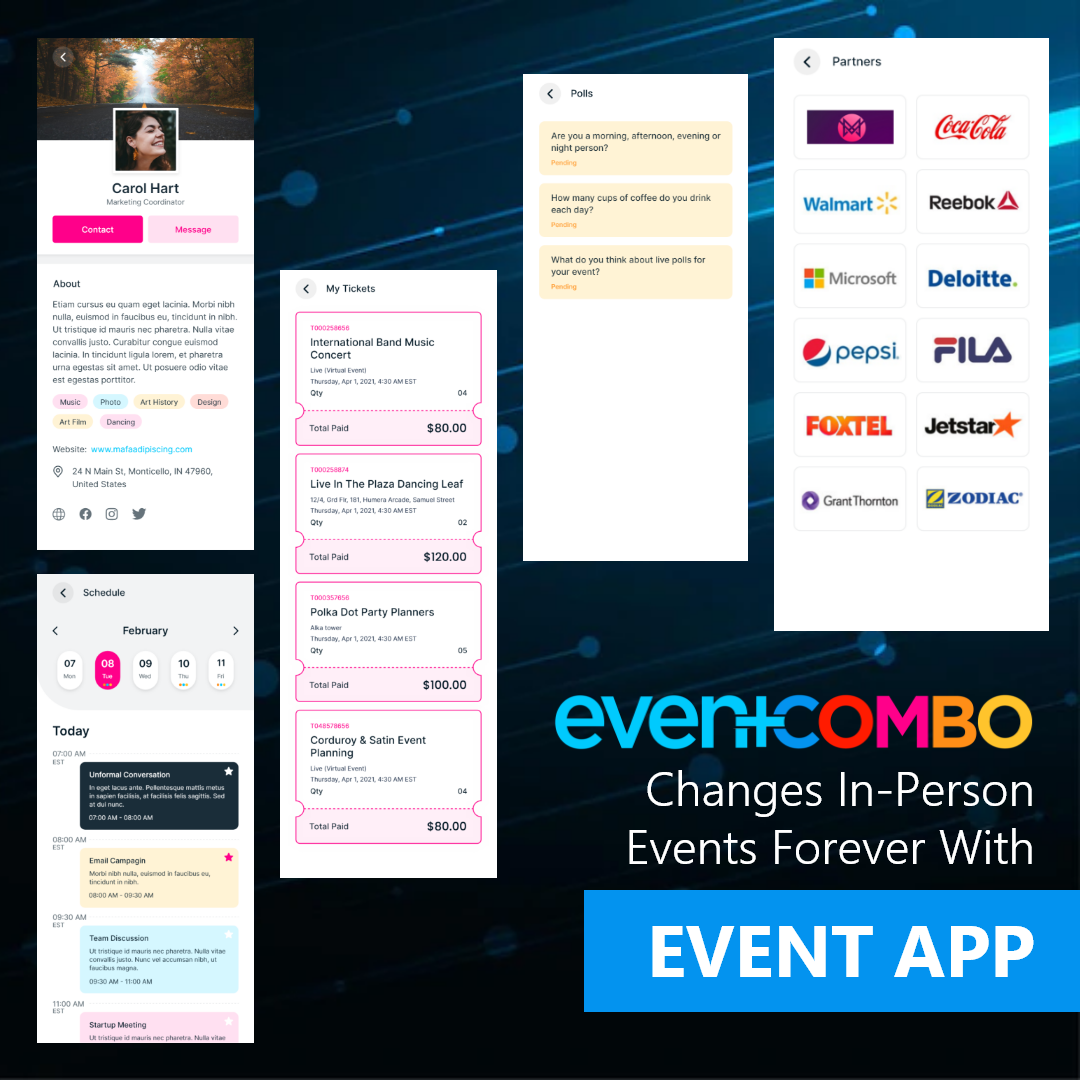 Eventcombo Introduces New Attendee Event App – Changing In-Person Events Forever 
