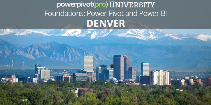 Foundations: Power Pivot and Power BI with Rob Collie - Denver