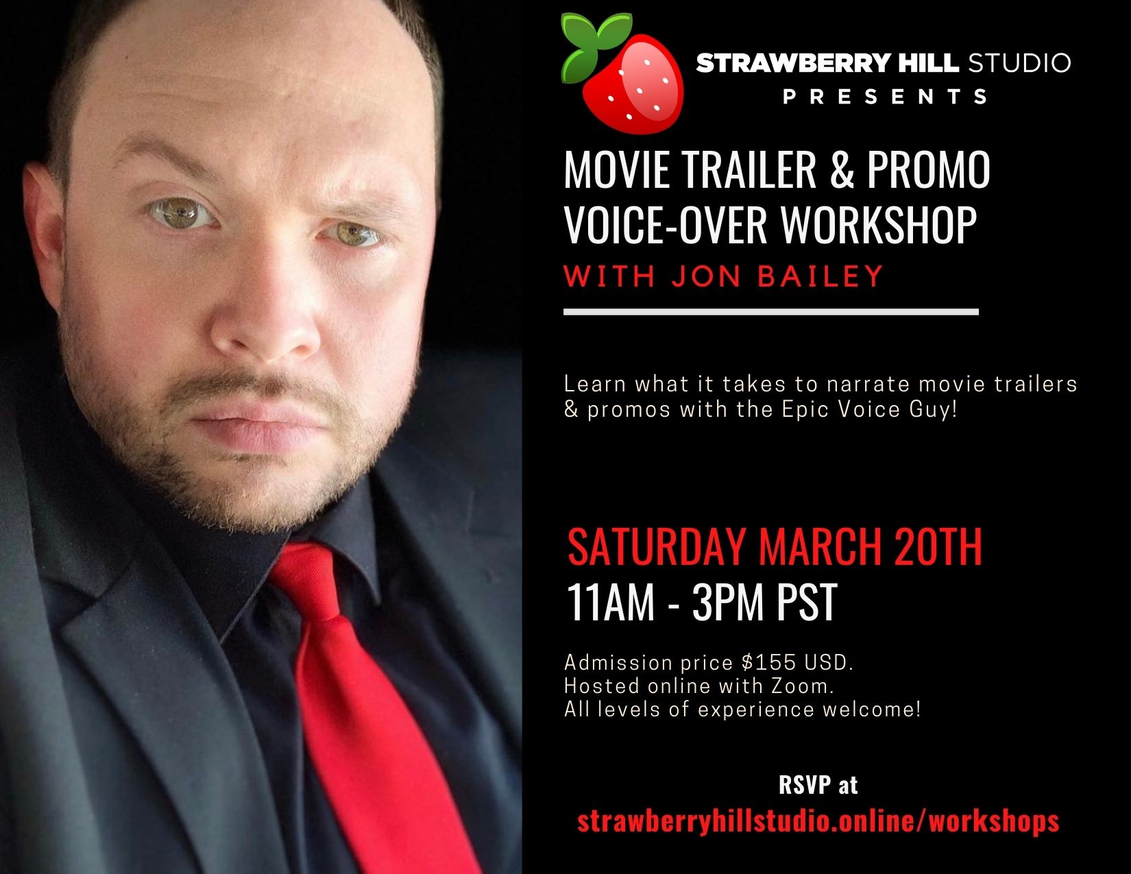 Movie Trailer & Promo Voice-Over Workshop w/ Jon Bailey