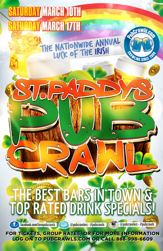 St Paddy's Weekend Official Pub Crawl Hartford