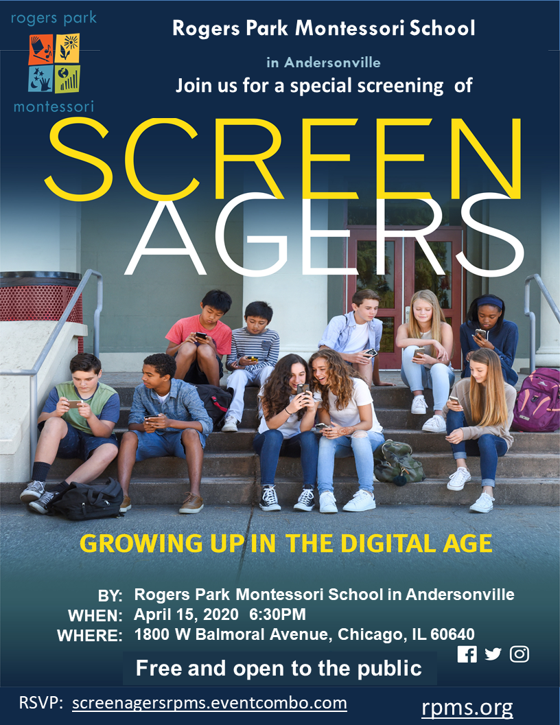 Screenagers Film Presented By Rogers Park Montessori School (in Andersonville)