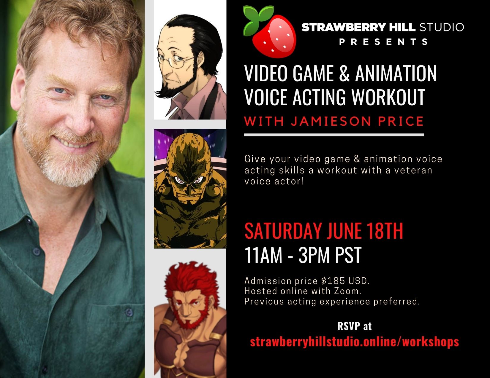 Video Games & Animation Voice Acting Workout w/ Jamieson Price