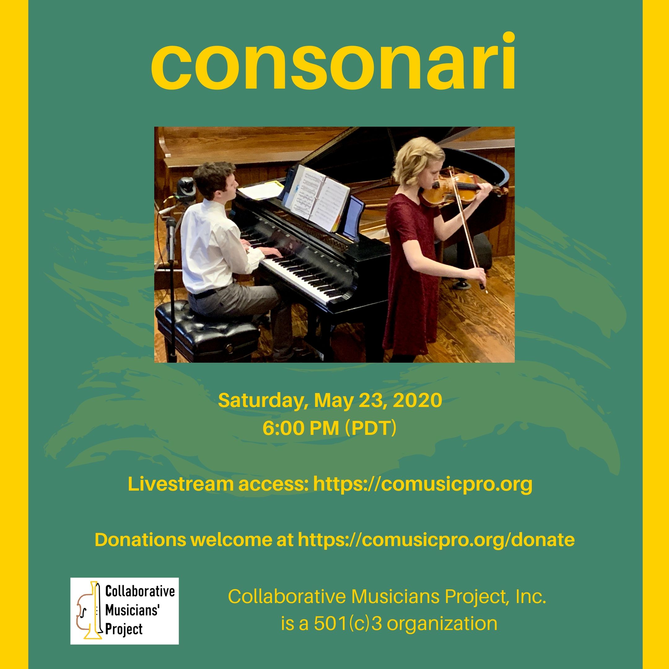 Collaborative Musicians Project presents - 'consonari'