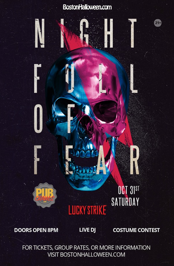 "Night Full of Fear" Halloween at Lucky Strike Fenway