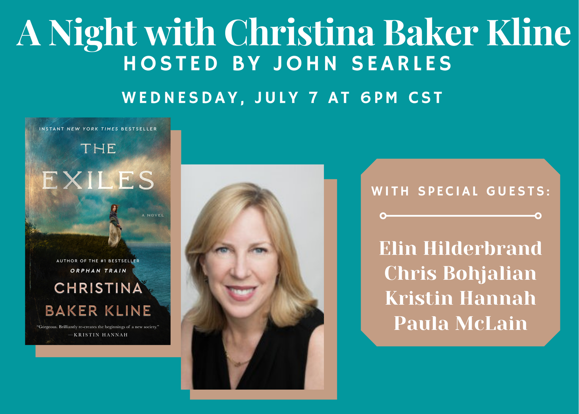 Virtual event with Christina Baker Kline/The Exiles Virtual event with Christina Baker Kline/The Exiles