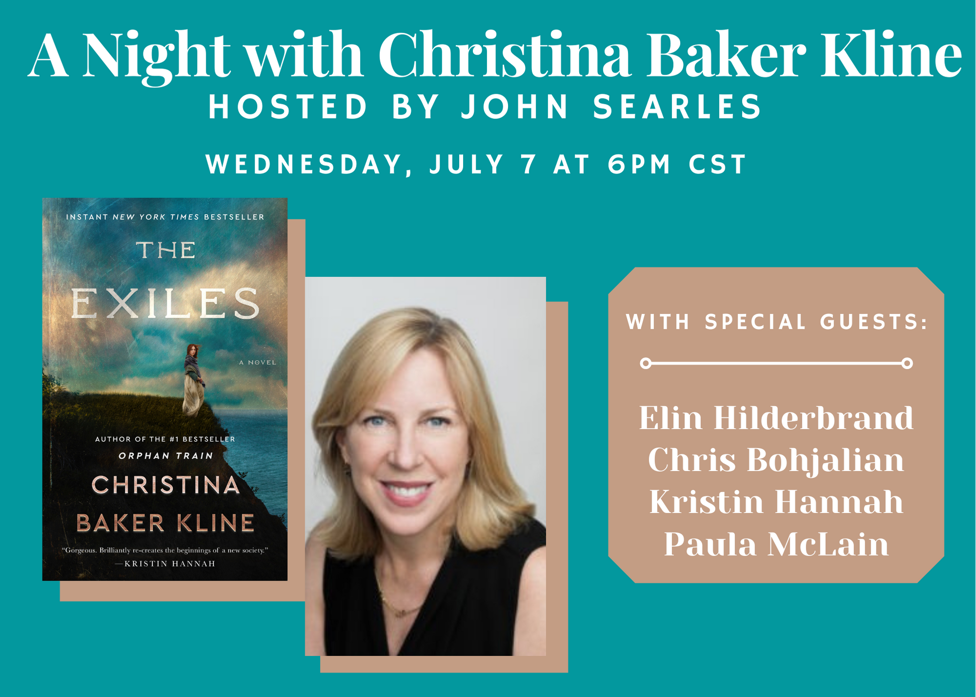 Virtual event with Christina Baker Kline/The Exiles