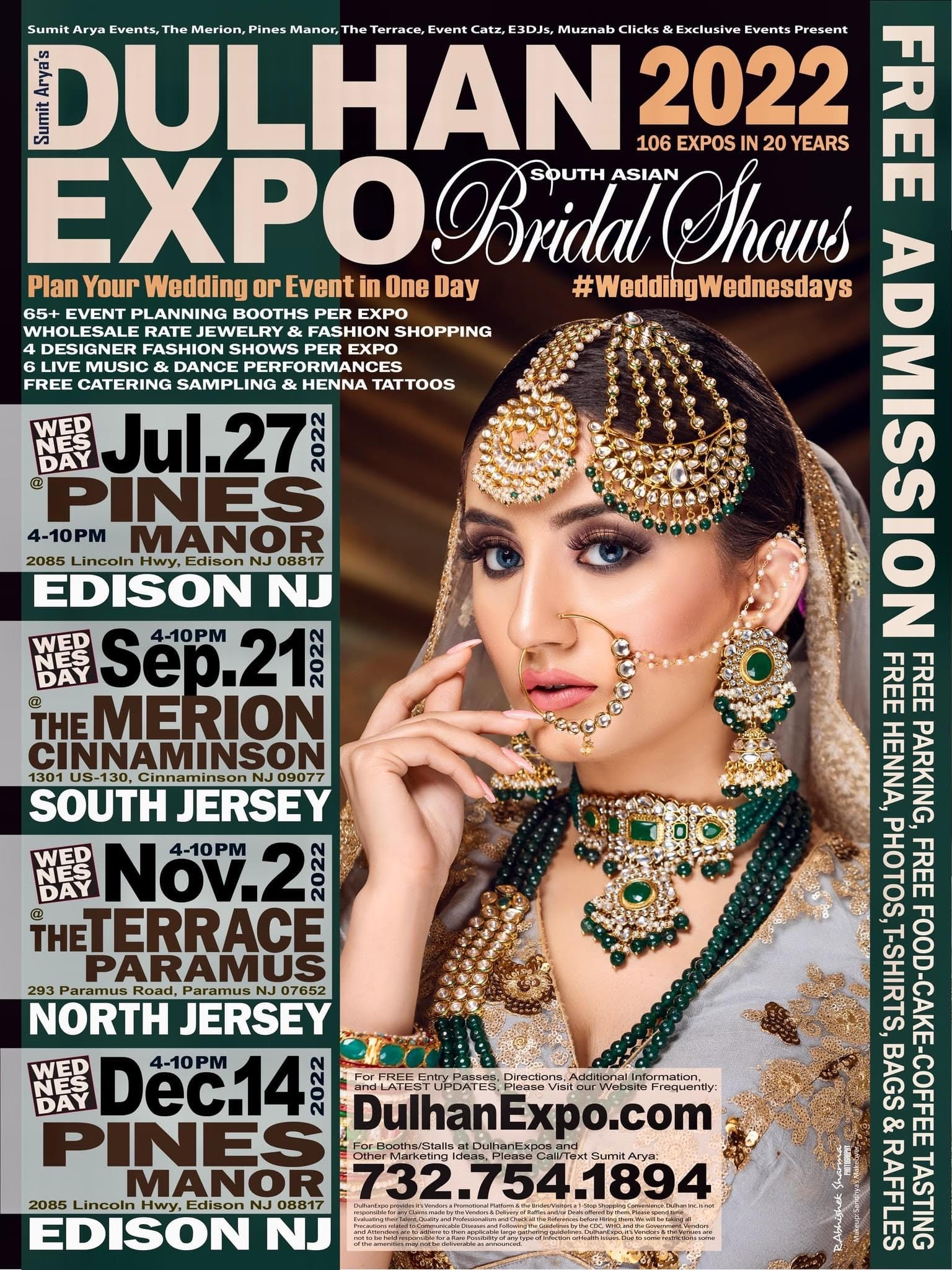 July.27 • DulhanExpo Bridal Show • FREE ADMISSION • DulhanExpo.com