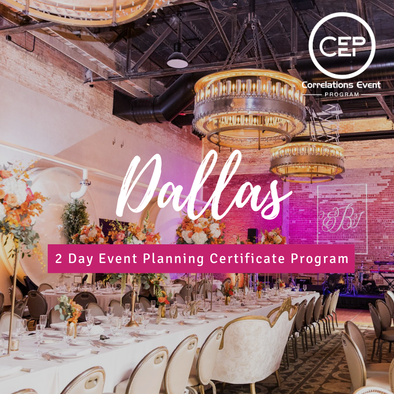 2 Day Dallas Event Planning Certificate Program