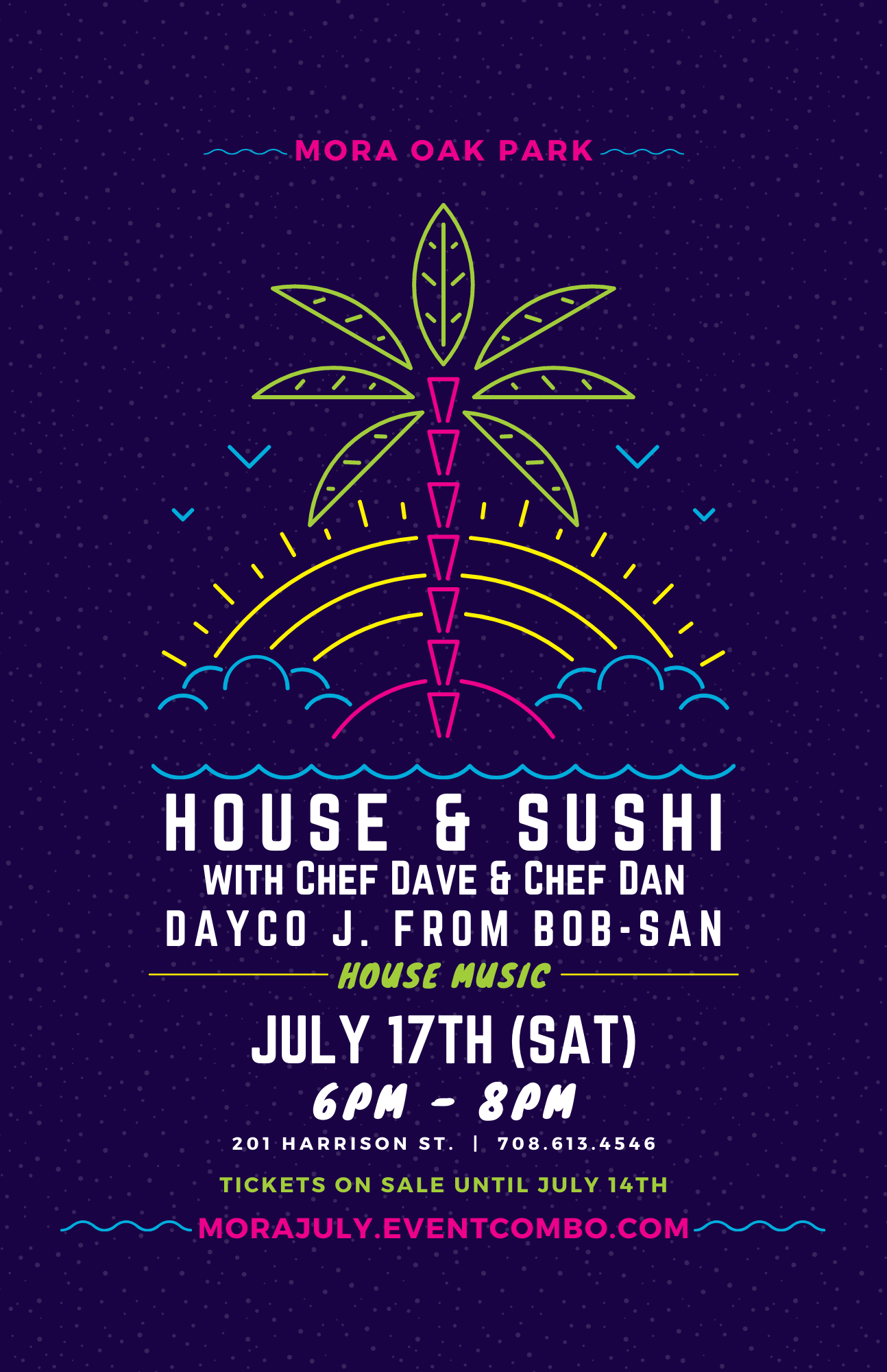 Mora Oak Park: HOUSE & SUSHI with a Guest Chef Dayco J.