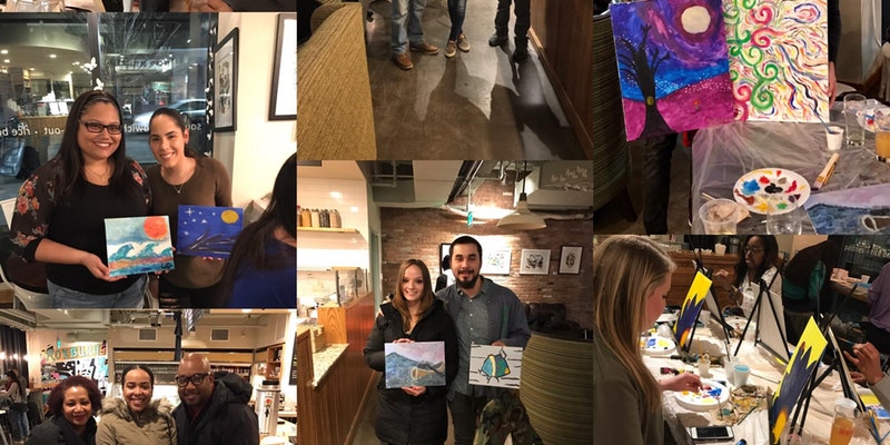 Paint & Sip at Dudley Café (Complimentary Glass of Wine with ticket)