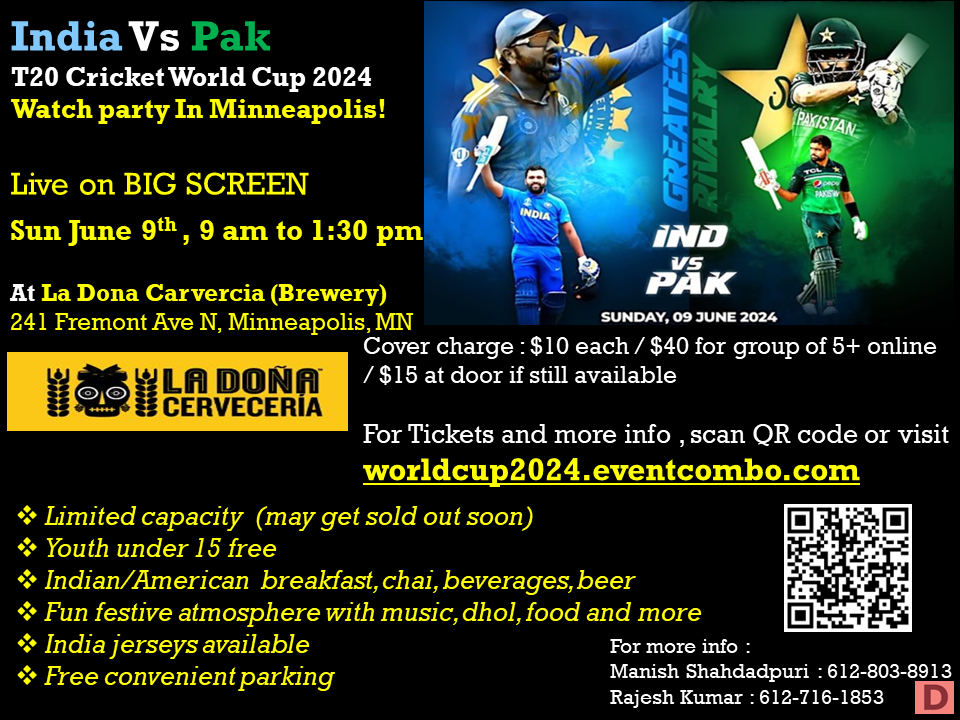 Ind vs Pak T20 World Cup 2024 Live Watch Party 