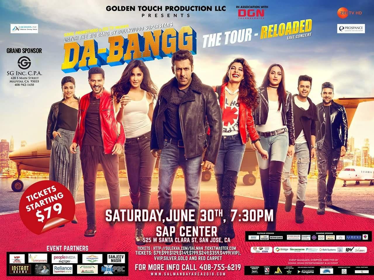 Salman Khan LIVE in Concert in Bay Area Da-Bangg Tour 2018
