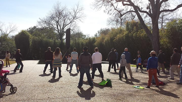 Tai Chi by the Reflection Pool at Rothko Chapel