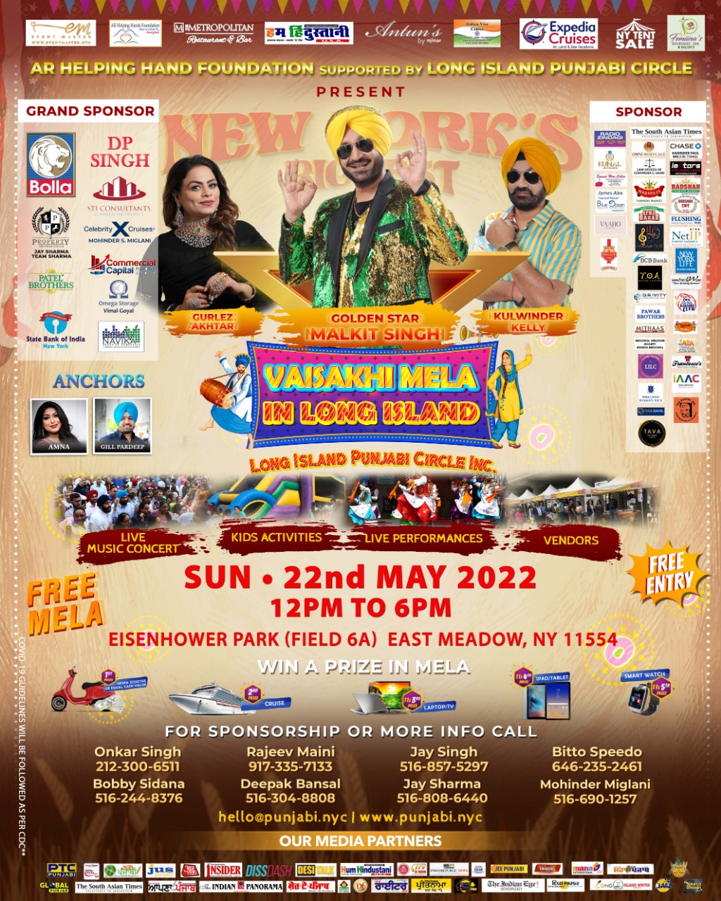 Indian Street Fair (Vaisakhi Mela) In Long Island*** FREE ENTRY