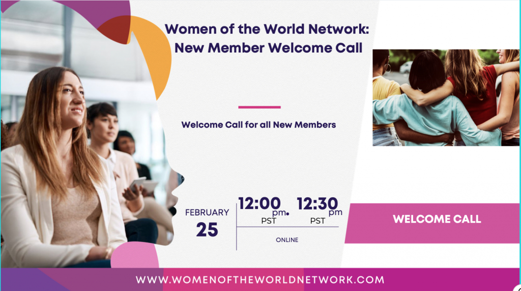 Women of the World Network New Member Welcome