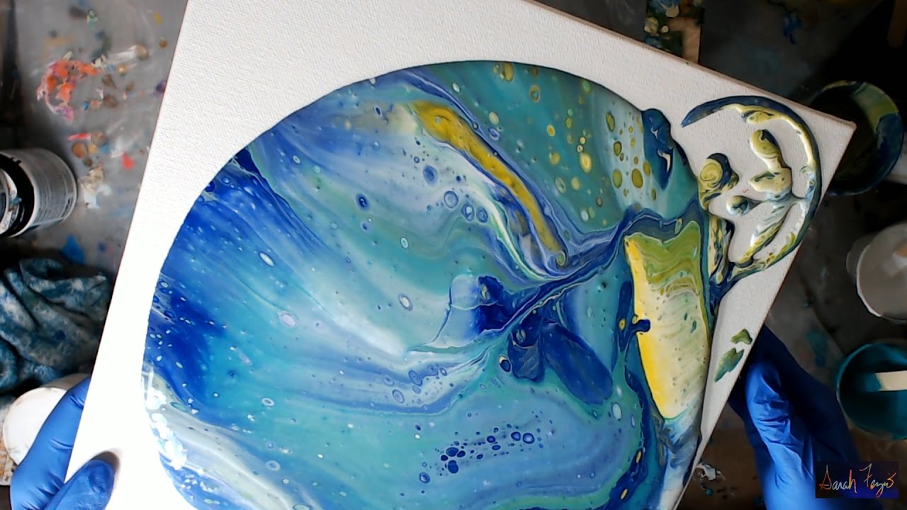 Paint pouring - Learn the basics of paint pouring to create gorgeous abstract art. Go with the flow...