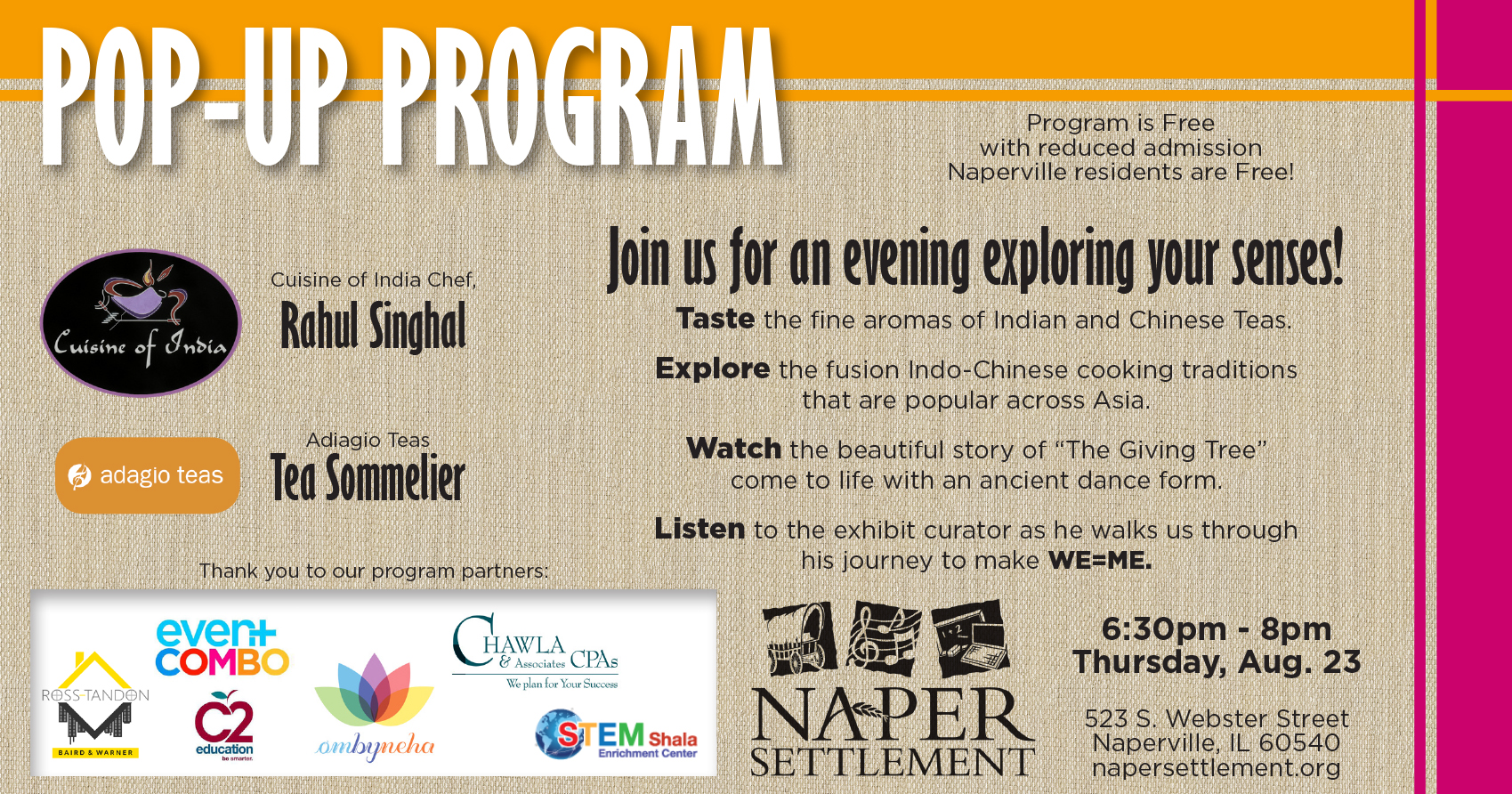 Changemakers Series: An evening at Naper Settlement