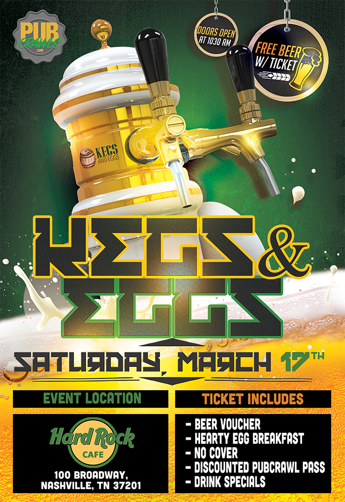 Nashville Kegs and Eggs St. Patrick's Day Kickoff Nashville Kegs and Eggs St. Patrick's Day Kickoff