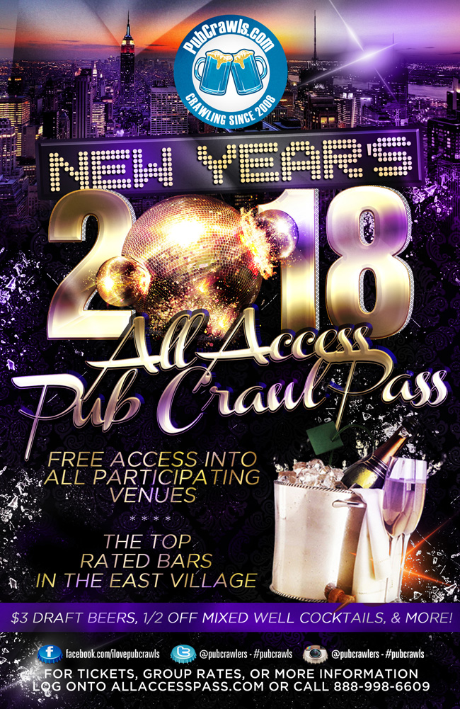 New York City All Access Party Pass New Year's Eve