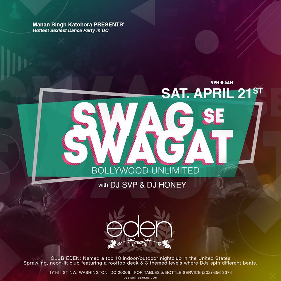 SWAG SE SWAGAT - BOLLYWOOD UNLIMITED with DJ SVP & DJ HONEY (6 Hours of NON-STOP Bollywood Entertainment) SWAG SE SWAGAT - BOLLYWOOD UNLIMITED with DJ SVP & DJ HONEY (6 Hours of NON-STOP Bollywood Entertainment)