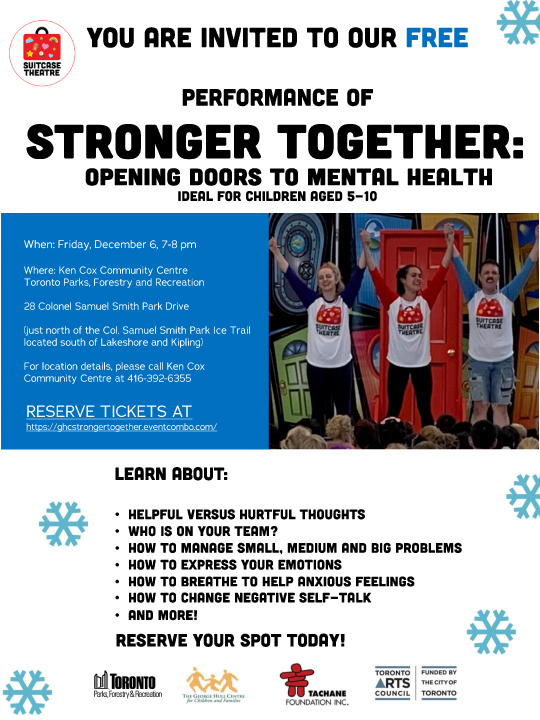 Suitcase Theatre Presents Stronger Together: Opening Doors to Mental Health Suitcase Theatre Presents Stronger Together: Opening Doors to Mental Health