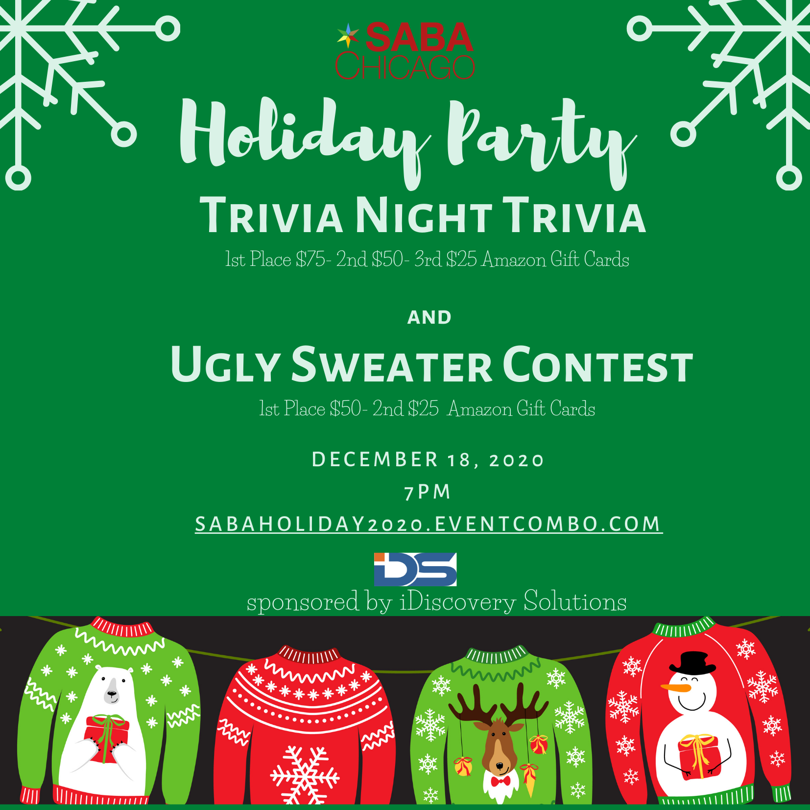 Holiday Trivia Ugly Sweater Contest