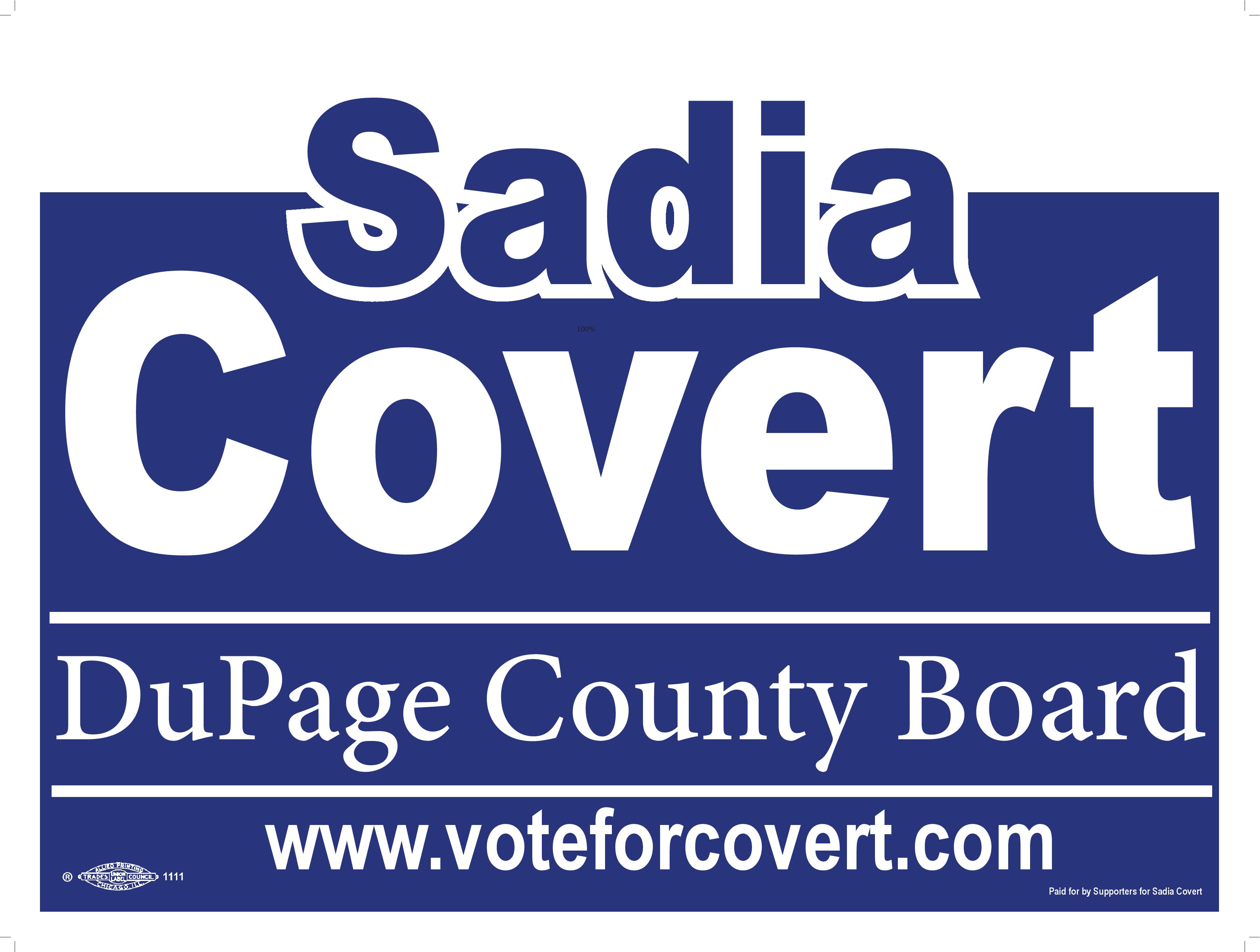 Supporters of Sadia Covert