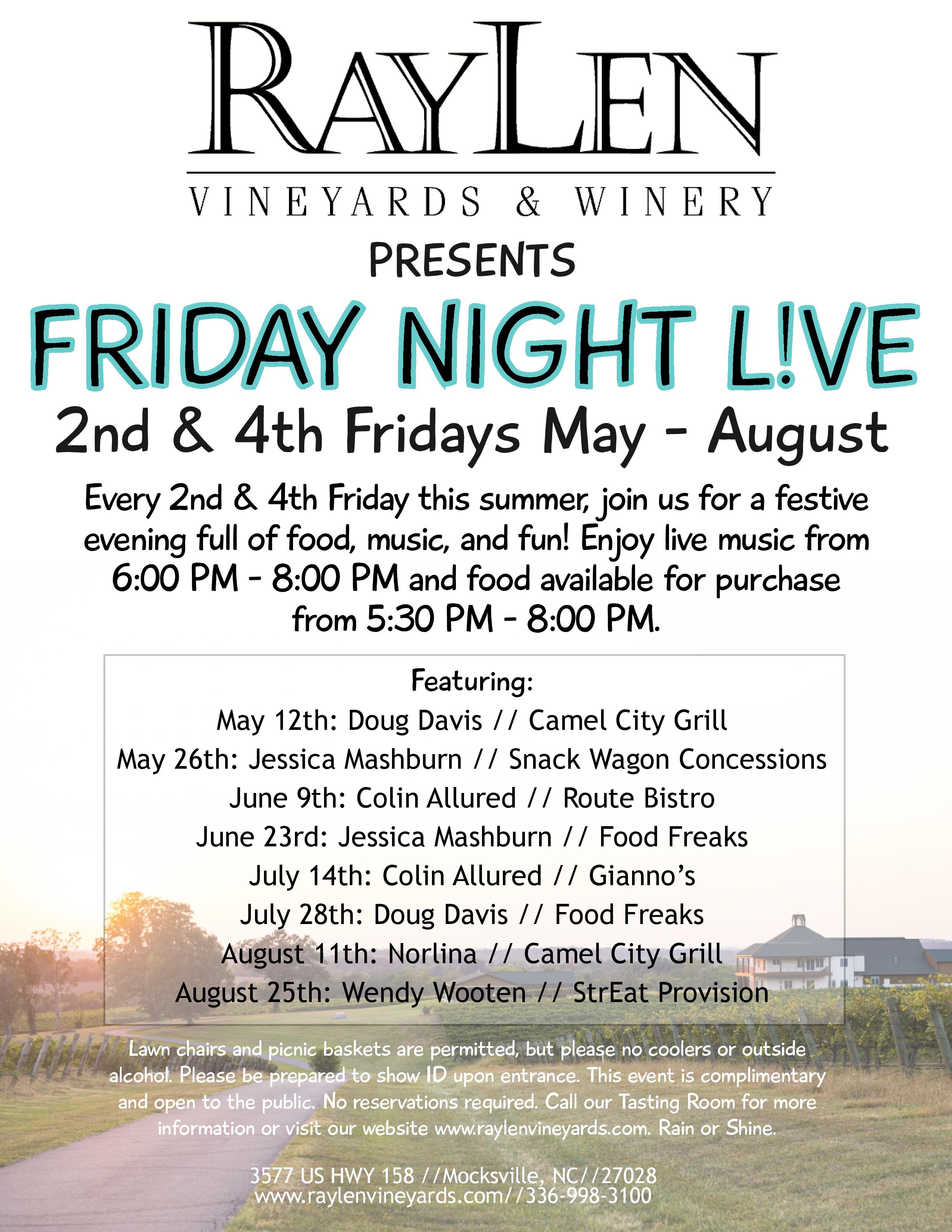 RayLen Vineyards & Winery presents Friday Night L!ve