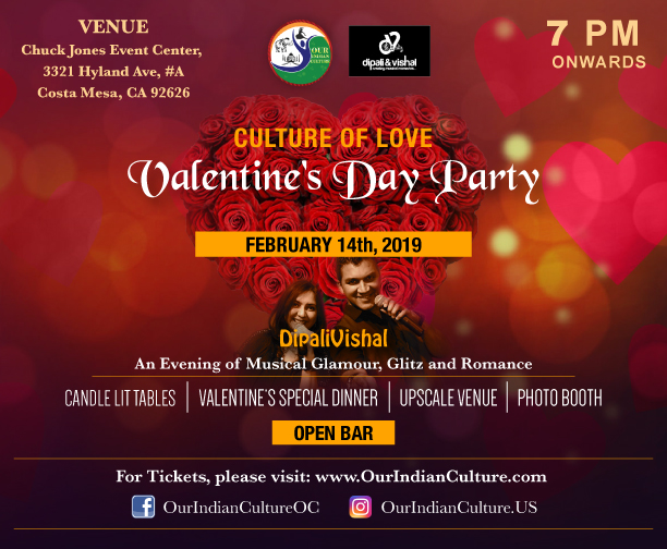 Valentine's Day Bollywood Party - OPEN BAR, Dinner Included, Dance, Henna