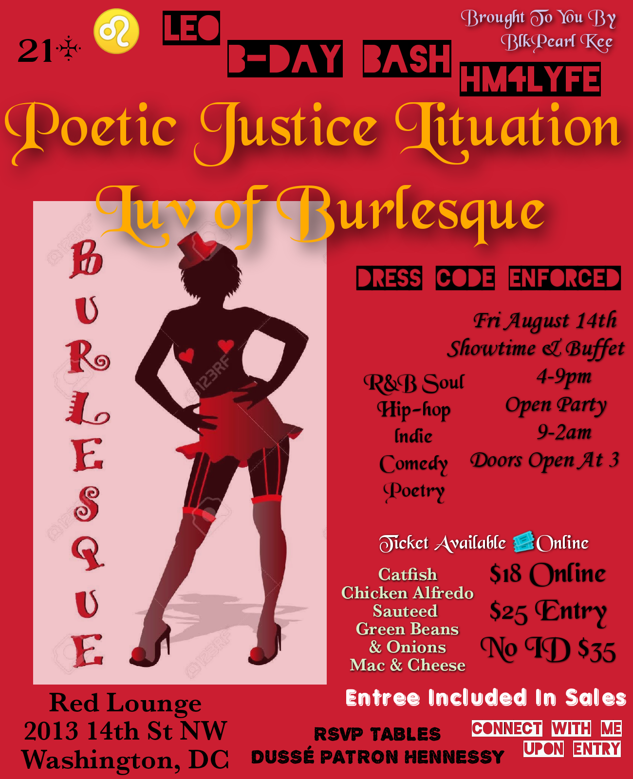 POETIC JUSTICE LITUATION EVENTS Luv of Burlesque