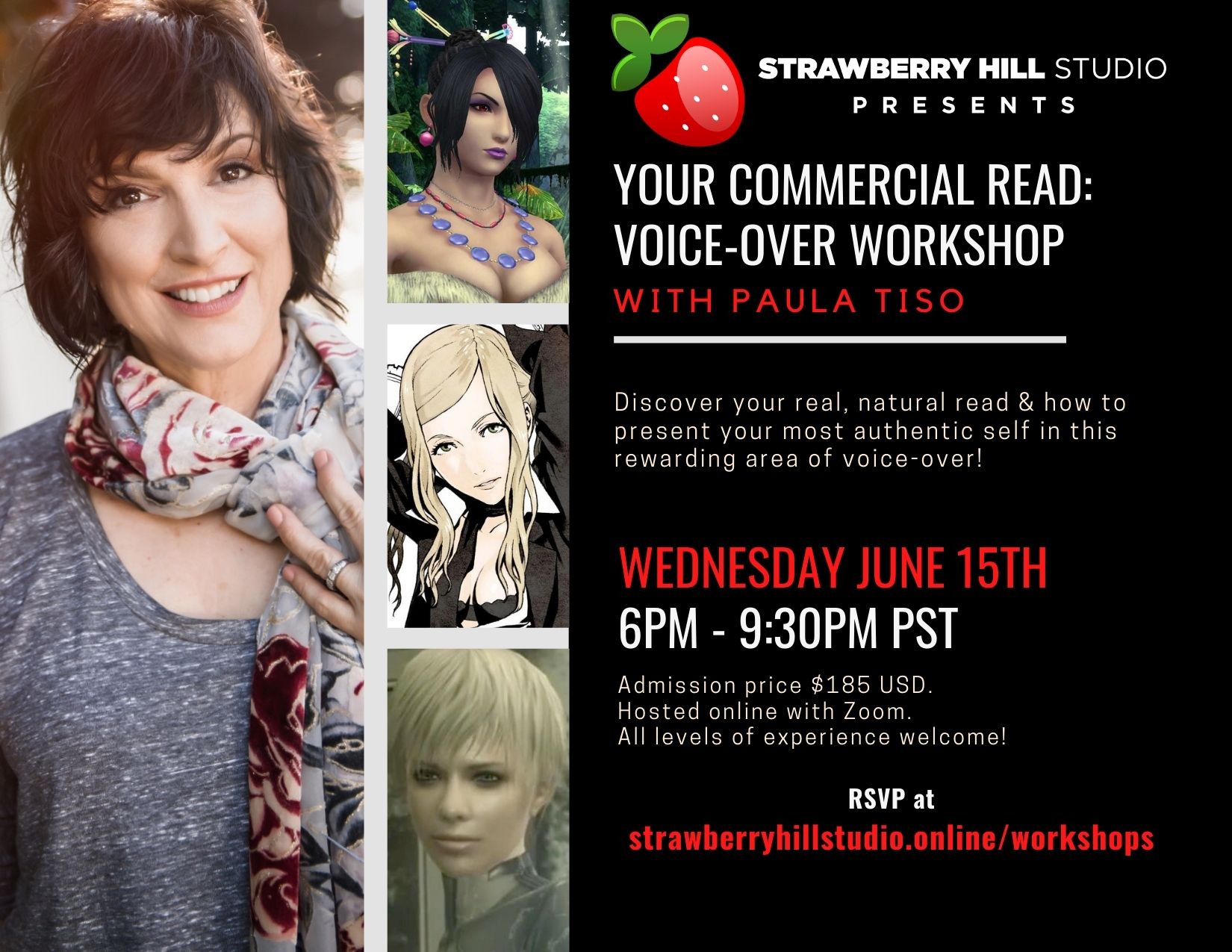 Your Commercial Read: Voice-Over Workshop w/ Paula Tiso Your Commercial Read: Voice-Over Workshop w/ Paula Tiso